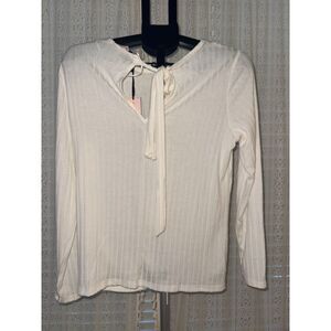 Juicy Couture White Shirt With Gold Trim Collar - NWT